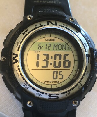 Casio SGW100-3V 3157 COMPASS WATCH Thermometer, 200 Meter, 5 Alarm FREE SHIPPING