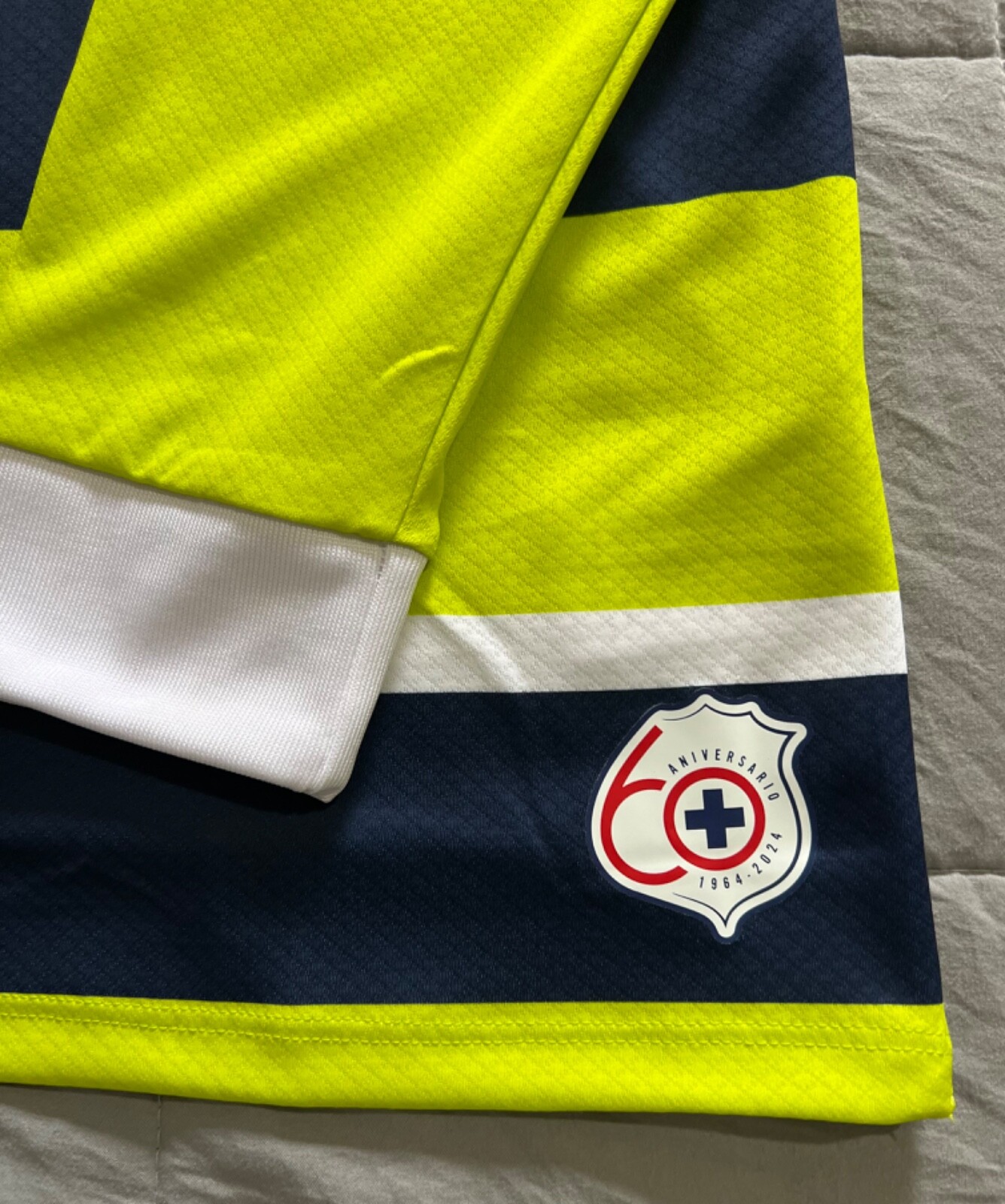 PIRMA CRUZ AZUL MEN'S JERSEY PORTERO 24/25 AUTHENTIC MANGA LARGA VERDE LIMON