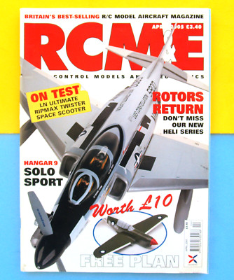 RCM&E HAS FULL PLANS UK 2005 APRIL RC MODEL AIRPLANES NEWS AIRCRAFT COLOR PHOTOS