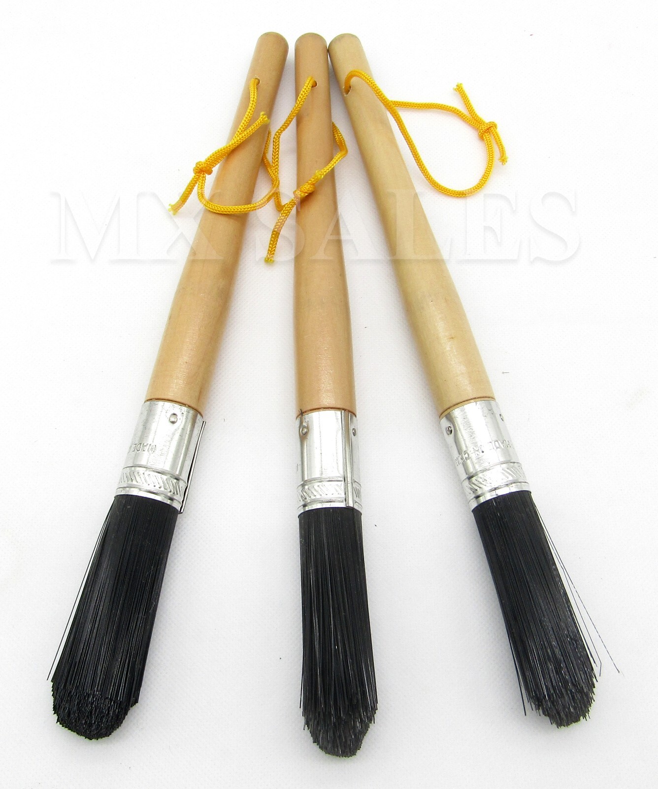 (QTY:3) 11" Parts Washer Washing Cleaning Brush Solvent Resistant Nylon Bristles