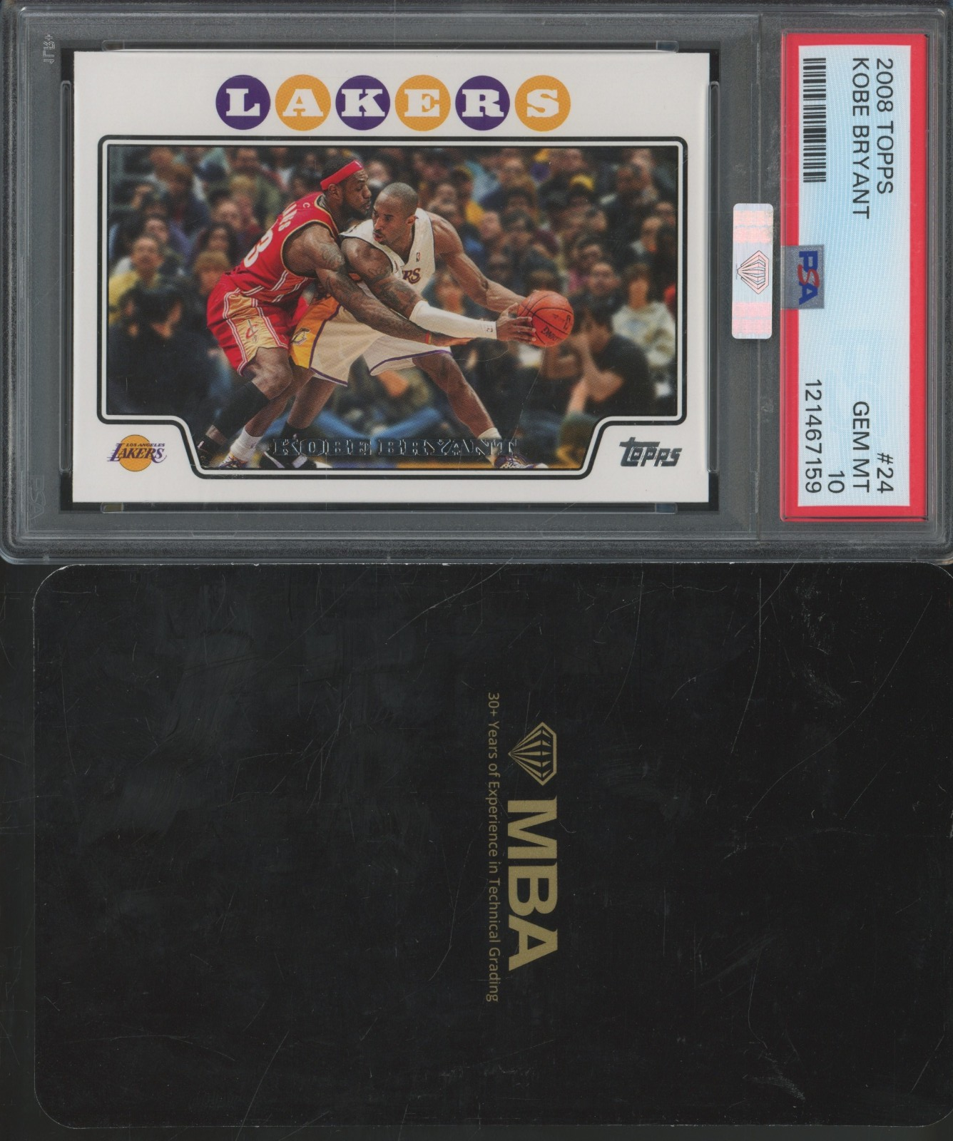 2006 Topps #24 Kobe Bryant w/ Lebron James MBA Silver Top 15% Gem Mint PSA 10