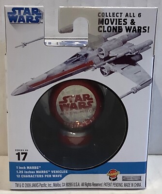 Jakks 2009 Star Wars Marbs A New Hope X-wing Starfighter Marble and Base S2 #17