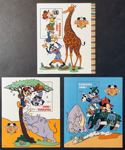 Disney Safari Club スタンプコレクション　タンザニア　額裝 Disney Safari Club スタンプコレクション タンザニア 額裝