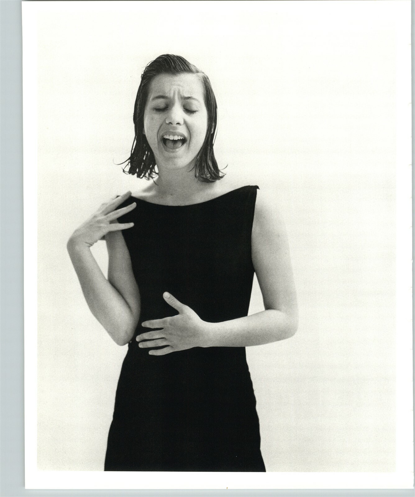 1985 1988 Original Bruce Weber Moon Zappa Singing Singer 1985 1988 Original Bruce Weber Moon Zappa Singing Singer