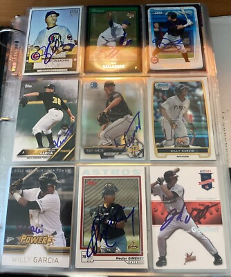 PITTSBURGH PIRATES SIGNED AUTOGRAPHED CARDS G TO J