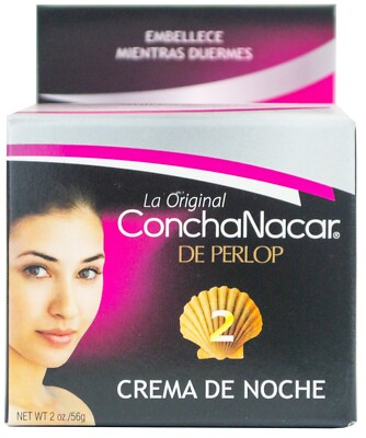 Concha Nacar Cream #2 Night Cream Anti-aging & Moisturizer Perlop 2 oz.