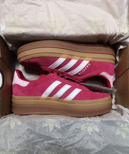 Pre-owned Adidas Originals Gazelle Bold Wild Pink White Women's Size Id6997 In Wild Pink / Footwear White / Clear Pink