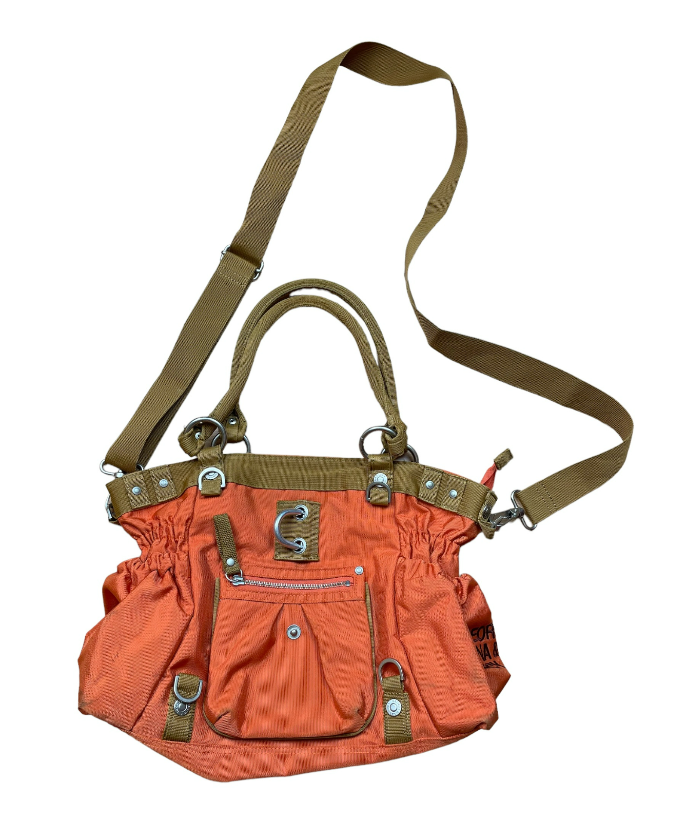 GEORGE GINA & LUCY メッセンジャーバッグ オレンジ Vintage George Gina & Lucy Big Bag Orange GGL Rare One Size
