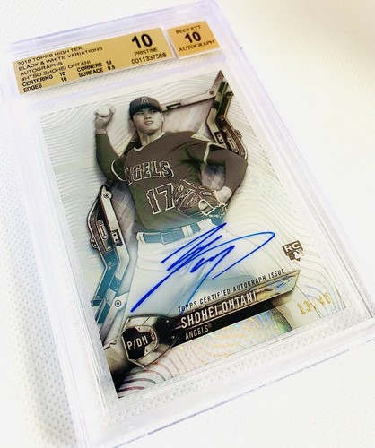 大谷選手RCイヤー2018Topps Bowman High Tek Hobby 2018 Bowman High Tek Shohei Ohtani Auto Rookie Card RC Tides