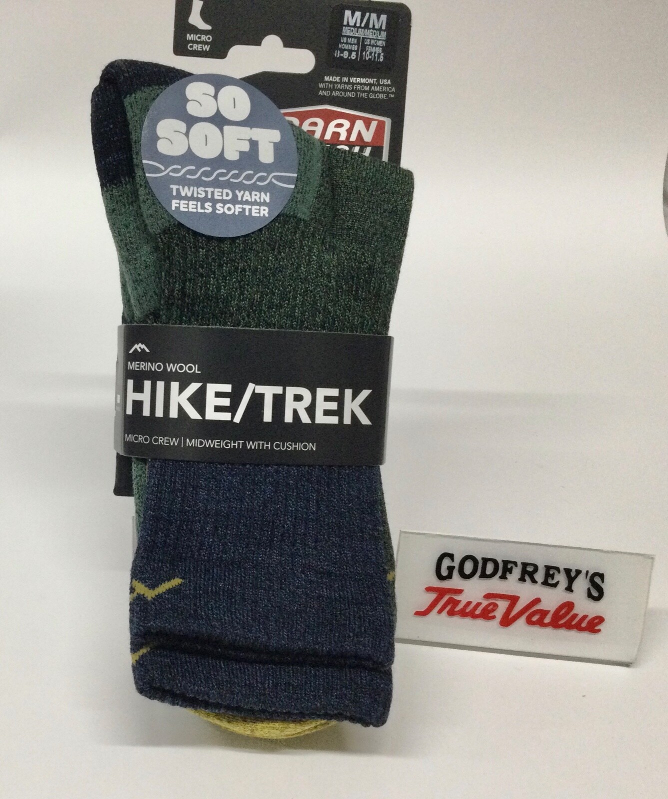 Super Soft Darn Tough 5004 Moss Men's Ranger Micro Crew Midweight Hiking Sock