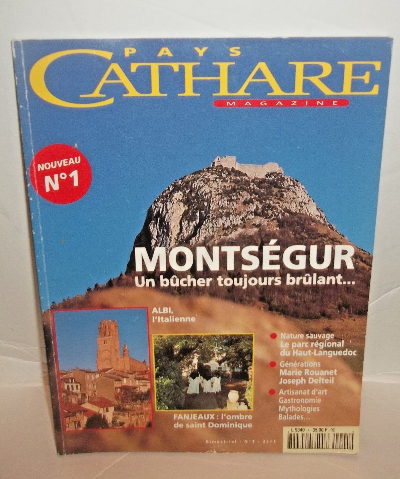 A LOT OF 6 FRENCH MAGAZINES, PAYS CATHARE, PYPENEES  1995,1998,2001,2002