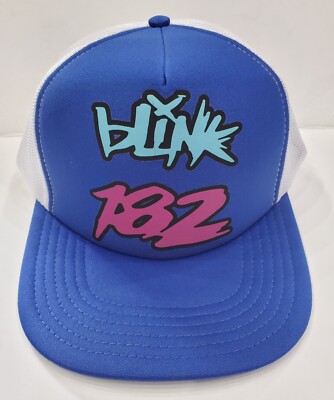 80s 90s Flashbacks Colors B182 Blue White Trucker 5Panel  Adjustable 