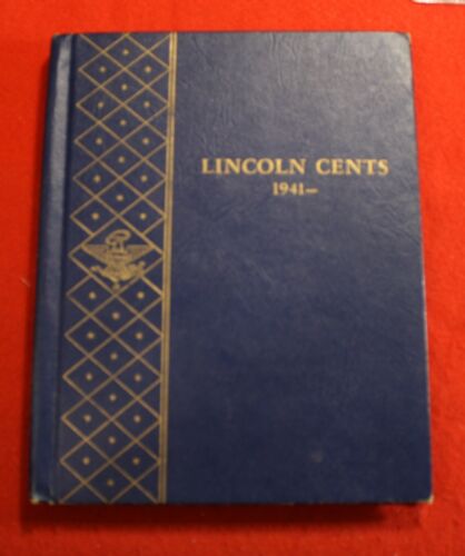 VINTAGE 1941-1974 LINCOLN CENT ALBUM 87 COINS CIRCULATED 