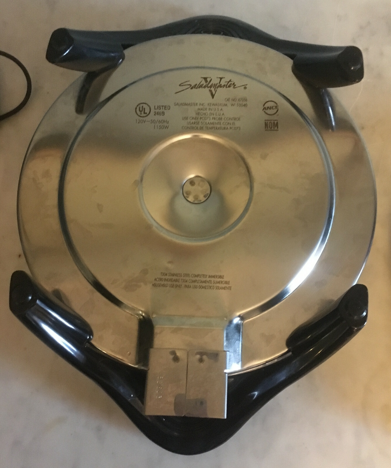 Saladmater Versa Tec Oil Core 12 Inch Electric Skillet T416-430 w Cookbook K7356