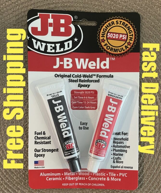 JB Weld Epoxy Glue, Original Cold-Weld Formula, Steel Reinforced 5020 PSI (2 oz)