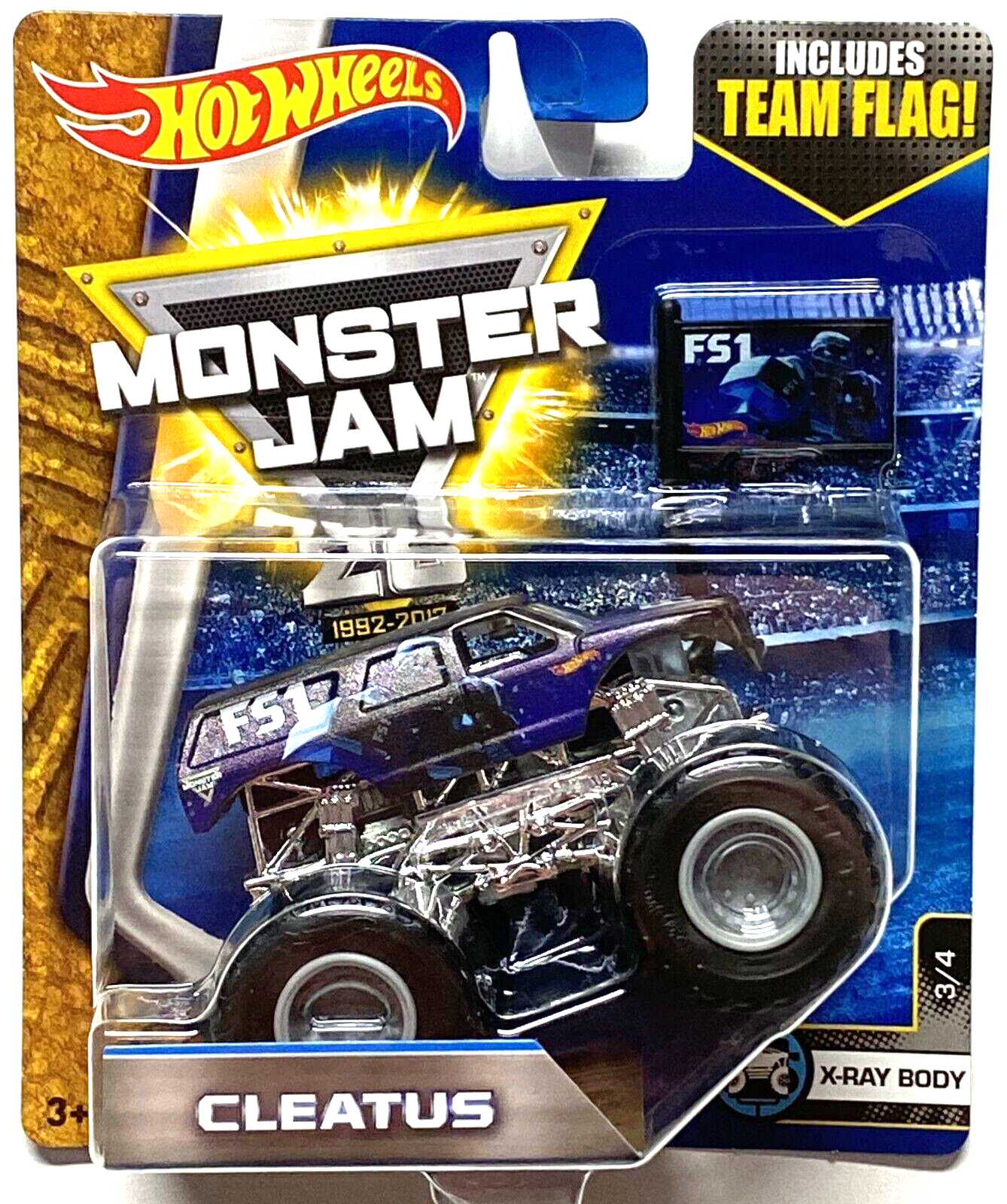 Gas Monkey Garage W/ Flag Hot Wheels MONSTER JAM 1/64 2017