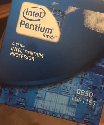 Intel BX80623G850 Pentium G850 Sandy Bridge 2.9 GHz Socket 1155 65W Dual-core De