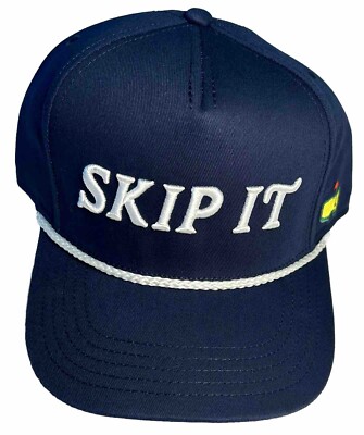 2024 Masters Skip It Navy Blue Mens Rope Hat Cap Augusta National Golf Club    