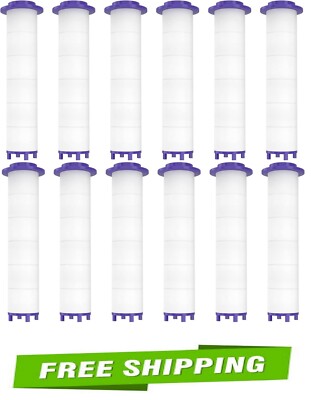 12 Pieces Hydro Jet Shower Head Filter, High Pressure Handheld Vortex Turbo Fan 
