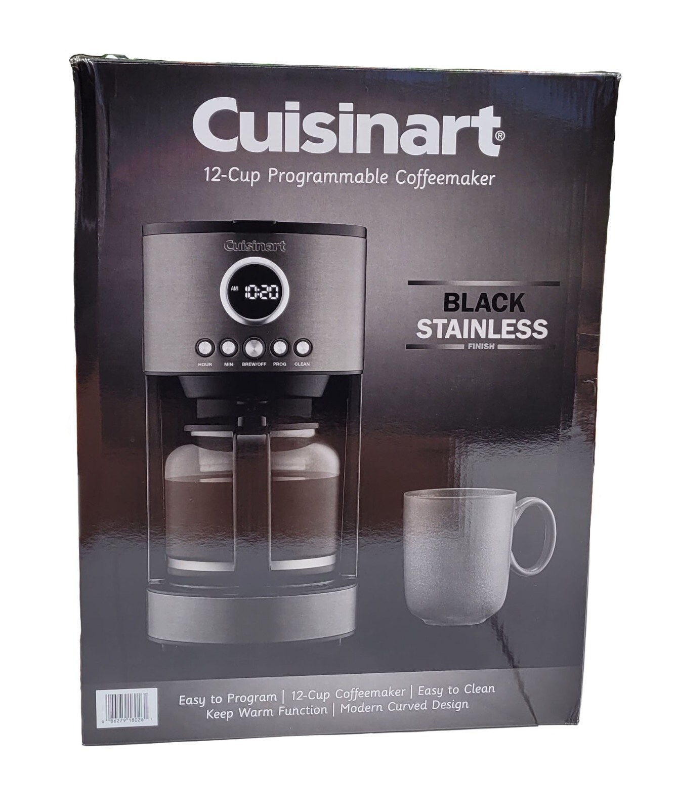 Cuisinart 12 Cup Programmable Coffeemaker DCC-1220BKS | eBay