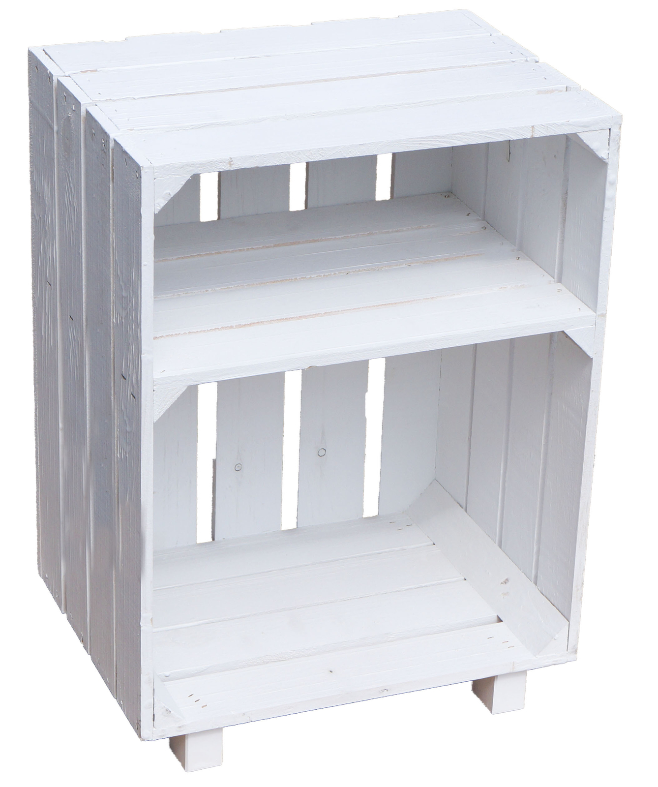 Nachttisch weiß mit Ablagefach Abstel...