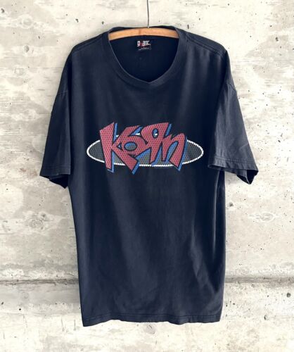 Vintage Korn Band Tee Shirt Large Giant 90s Rock Concert Vintage Korn Band Tee Shirt Large Giant 90s Rock Concert
