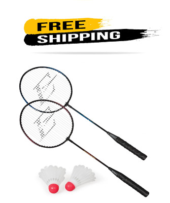 EastPoint Sports 2 Player Badminton Racket Set; Contains 2 Rackets with Tempered