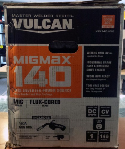 Vulcan Professional MIGMax 140 Compact Lightweight Welder with 120 Volt Input