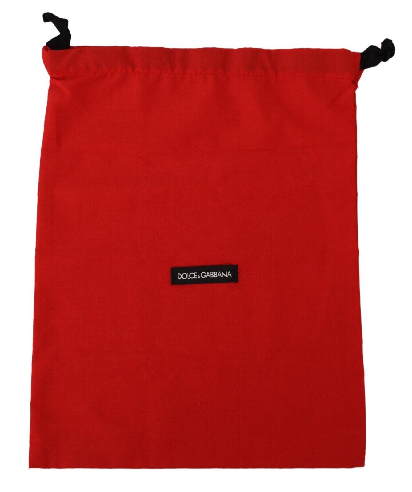 DOLCE & GABBANA Сумка-пылесборник Красная однотонная сумка для обуви с логотипом на шнурке 32см x 25см