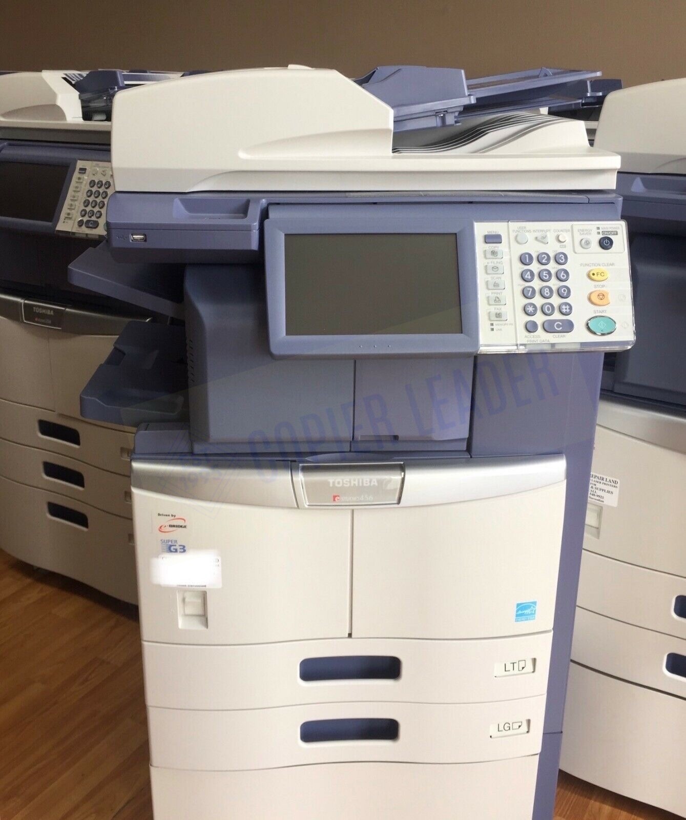 Toshiba e-Studio 456 - B/W Copy-Print-Scan-Fax (Low Meter