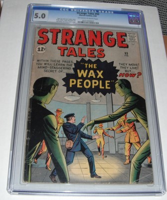 Strange Tales # 93--CGC Universal slab--5.0...VG-FINE grade--gi..1962 comic book