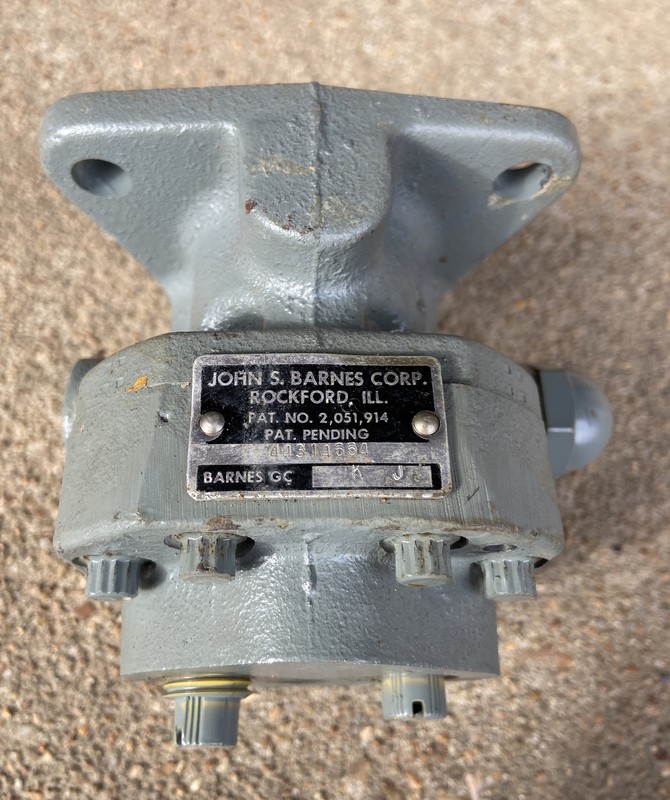 John S Barnes Hydraulic Pumps Surplus Industrial Equipment