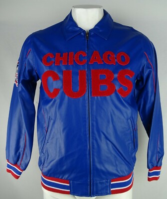 Chicago Cubs MLB G-III Men's Blue Full-Zip Heavy Weight Collared Jacket