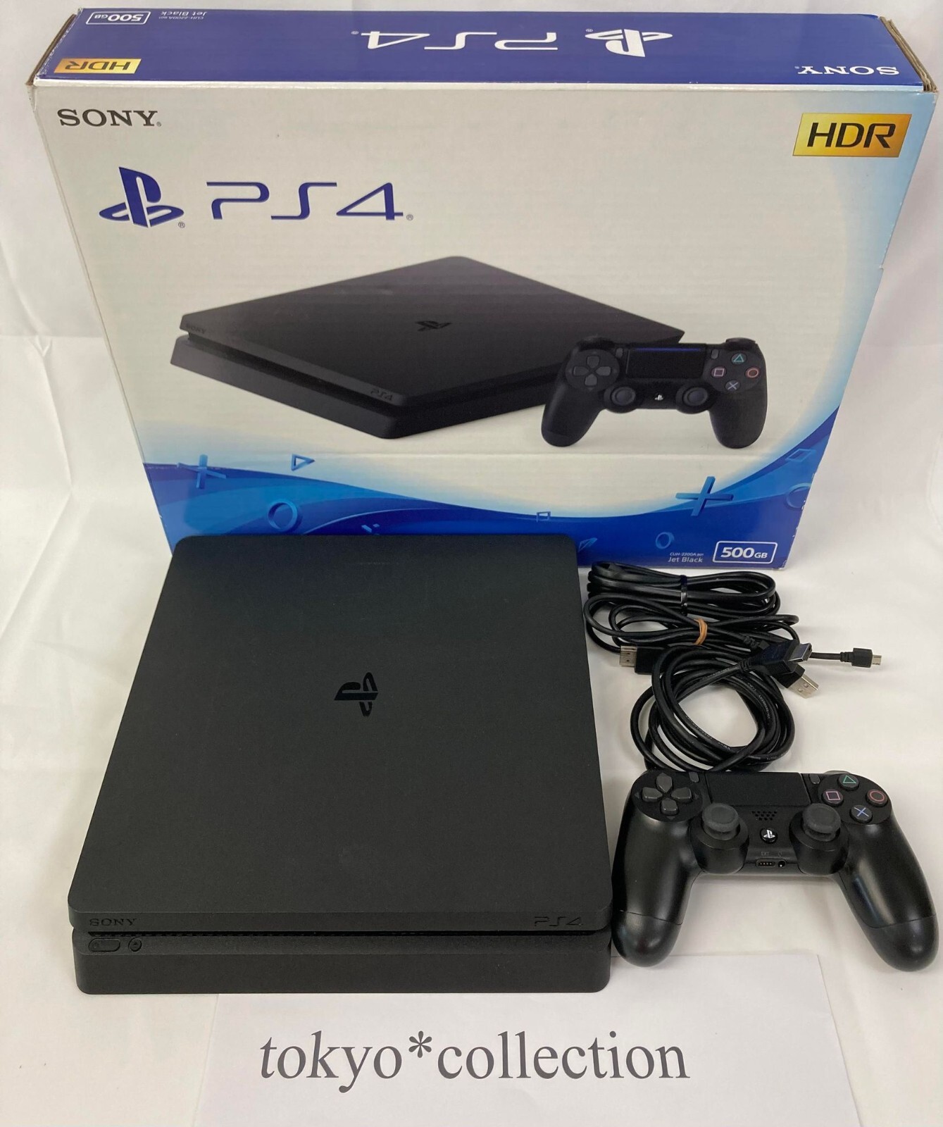 Sony PlayStation 4 PS4 CUH-2200A Slim Jet Black Game Console Sony PlayStation 4 PS4 CUH-2200A Slim Jet Black Game Console