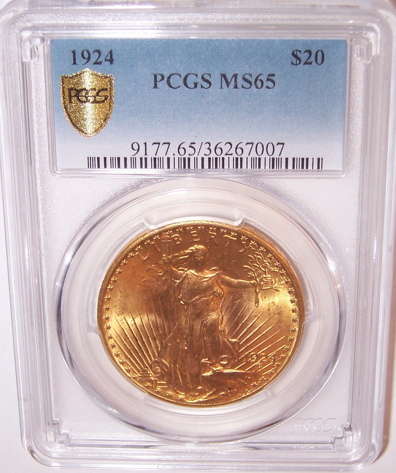 1924 $20 St Gaudens PCGS MS65 Secure GEM Philadelphia Gold Double Eagle!!!
