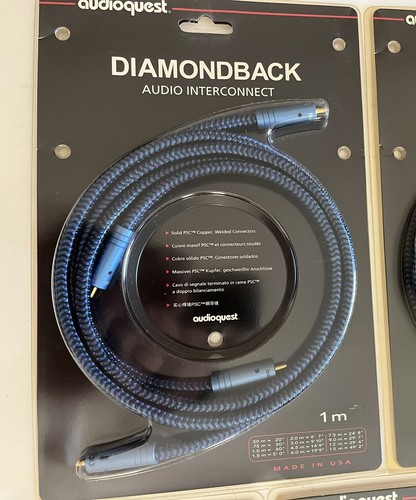 RCAケーブル audioquest DIAMONDBACK 1m×2 AudioQuest Diamond Coaxial Digital Cable - 0.75 Meter, RCA