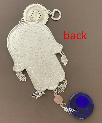 Turkish Blue Evil Eye Hamsa Hand Wall Hanging AmuletBlessing Protection Gift CL1