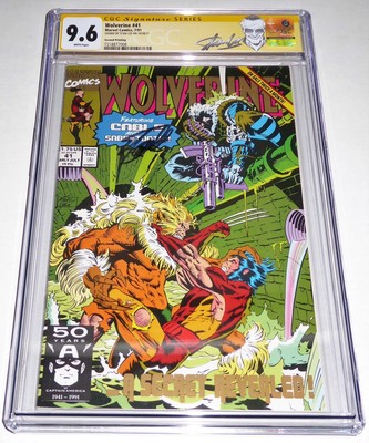 Wolverine #41 CGC SS Signature Autograph STAN LEE 2nd Print Cable Sabertooth POW