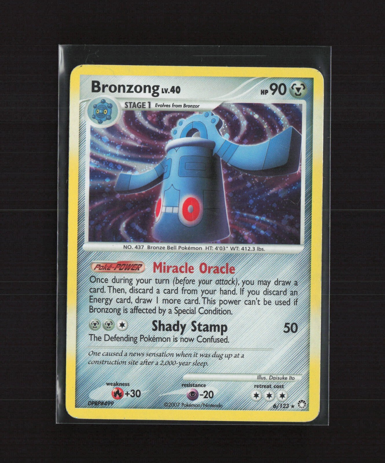 Bronzong 6/123 Mysterious Treasures Holo Rare Pokemon Card