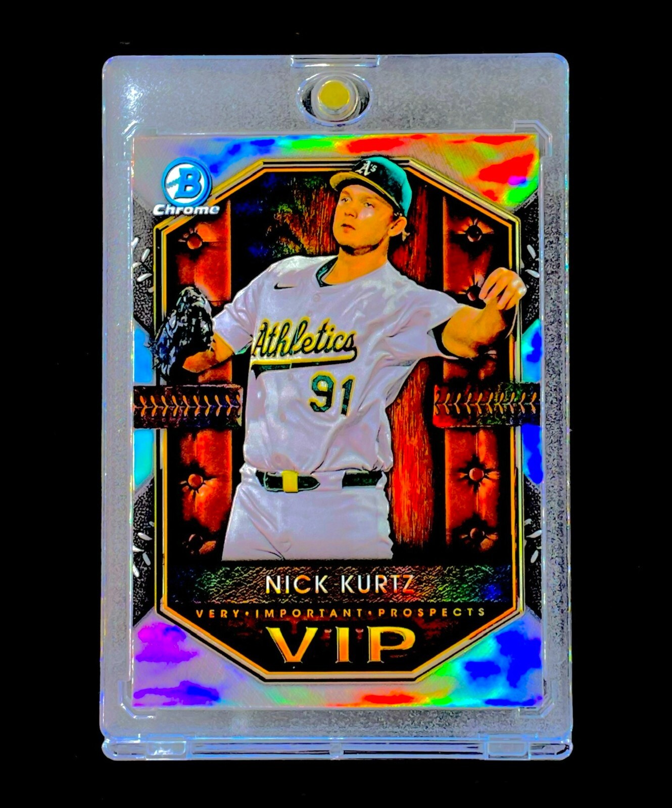 NICK KURTZ ROOKIE RED REFRACTOR HOLO CHROME 2025 Insert