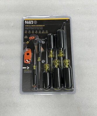 Klein Tools 85808: All-Purpose 8-Piece Screwdriver Set with Magnetizer, 2024YR