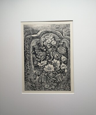 Robin Tanner ''Flowers of May'' Etching from Memorial Portfolio