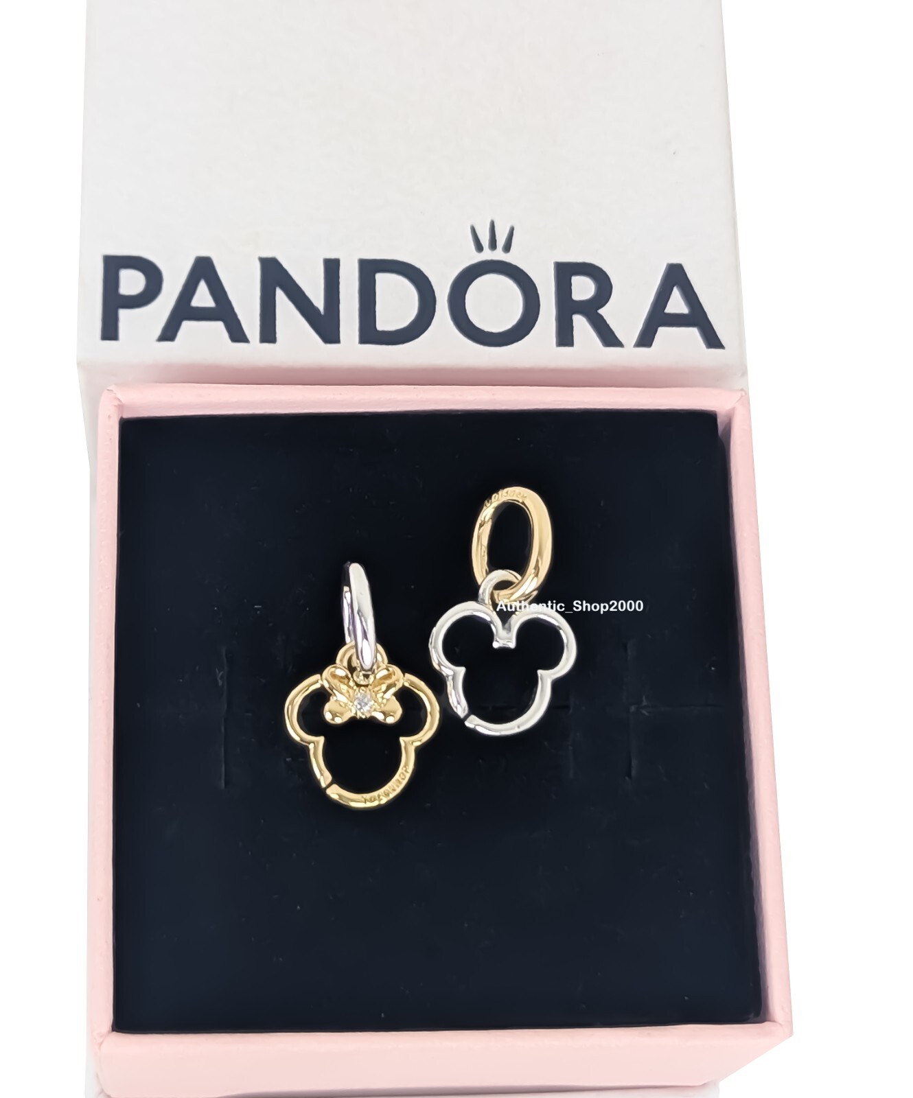 New 100% PANDORA Disney Mickey Mouse & Minnie Mouse