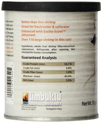 Timbuktu Outdoors Fisher's Choice: Shrimp, 70 g / 2.5 oz