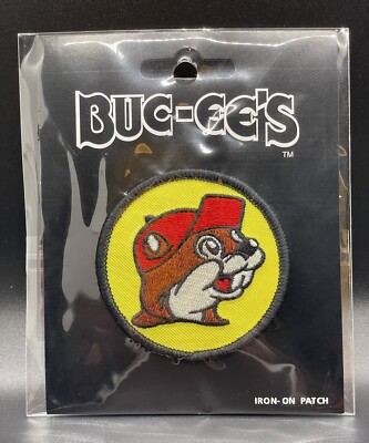 Buc-ee's Bucee s Beaver Round Logo Embroidered Iron-on Patch | ships free Sealed
