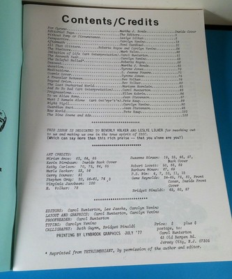 Beyond Orion I & II Star Trek Fanzines