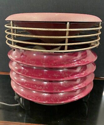 VINTAGE MID CENTURY WESTINGHOUSE HASSOCK FLOOR FAN  #9025 IN WORKING CONDITION !