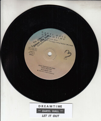 HALL & OATES  Dreamtime 7'' 45 rpm vinyl record NEW + juke box title strip