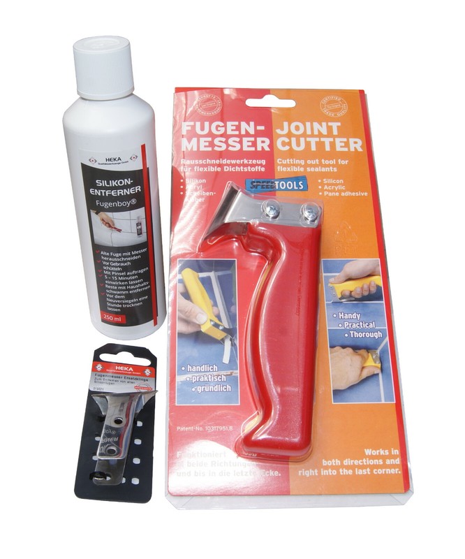 Fugenboy Silikonentferner 250ml + Couteaux Mixte + Lame De Rechange Pour