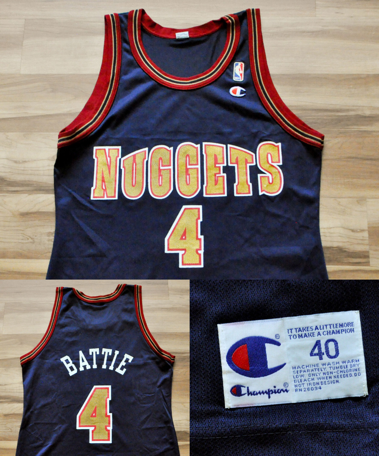 NBA デンバー・ナゲッツ 31 ヴァンエクエル チャンピオン タンクトップ NBA デンバー・ナゲッツ 31 ヴァンエクエル チャンピオン タンク
